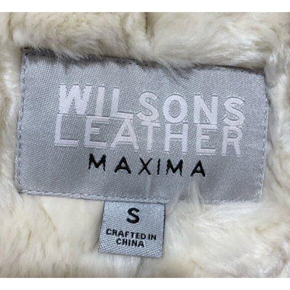 Vintage Wilsons Leather Jacket Penny Lane Suede Sherpa Coat Duster Long Small - Picture 2 of 5